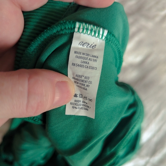 Aerie one piece triple knot swimsuit in emerald green - XL - Picture 9 of 11